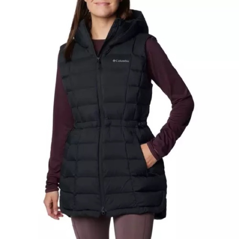 Columbia Women's Hooded Black Puffer Vest